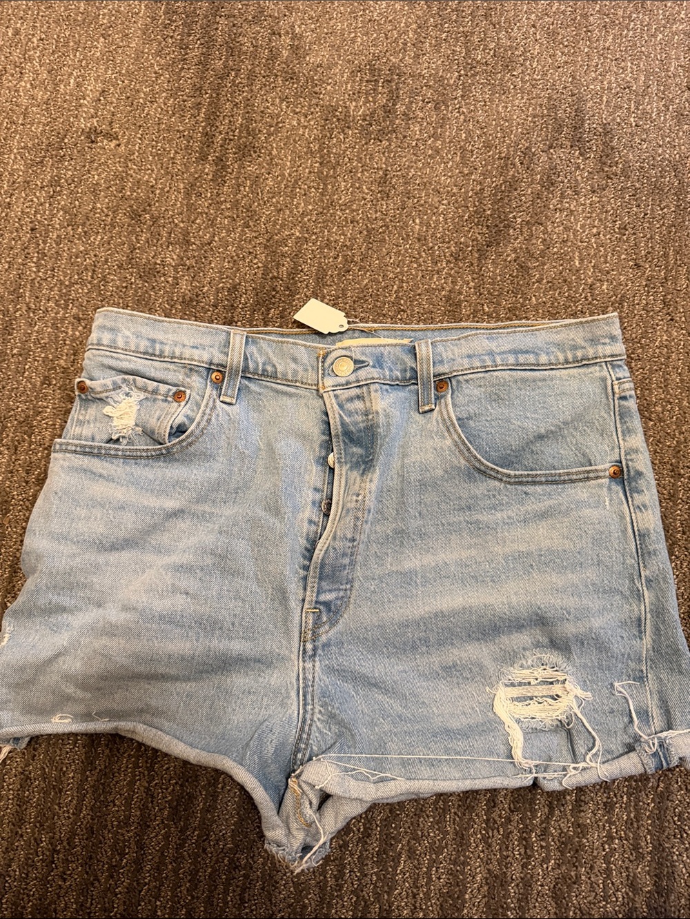 Levi's Ribcage Denim Shorts